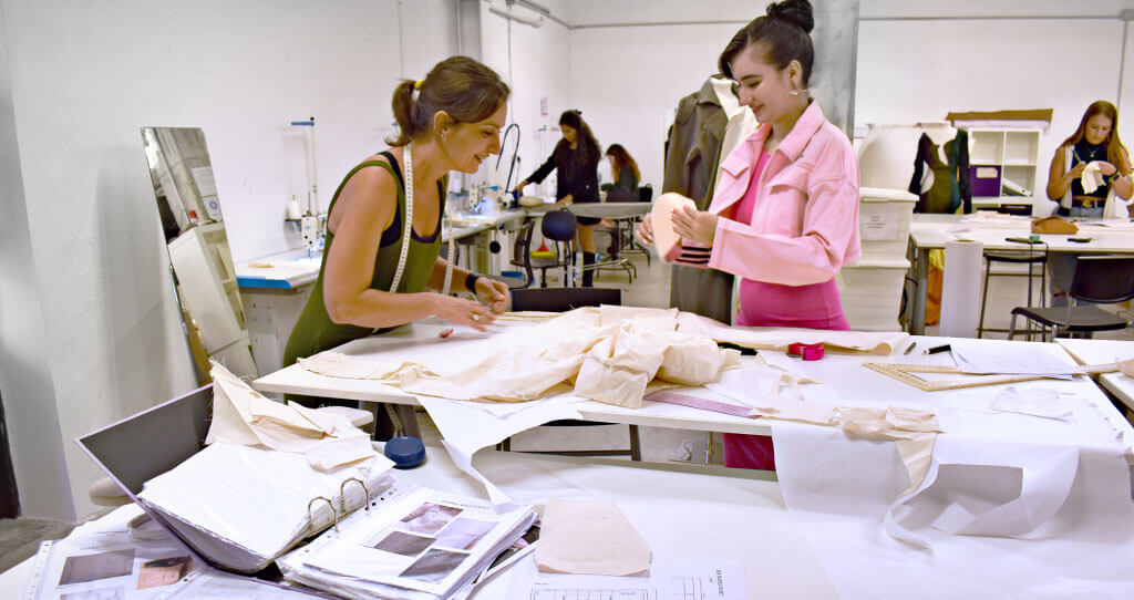 Marbella design academy facilities fashion studio student teacher working - Marbella Design Academy