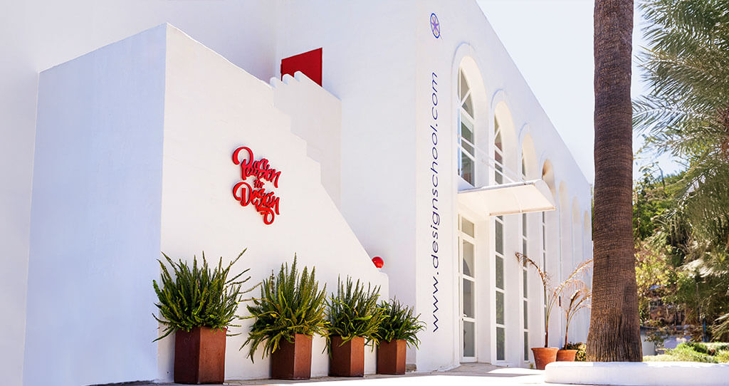 Marbella design academy facilities outdoors main entrance vista - Marbella Design Academy