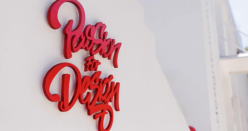 Marbella design academy facilities outdoors passion for design lettering close up - Marbella Design Academy